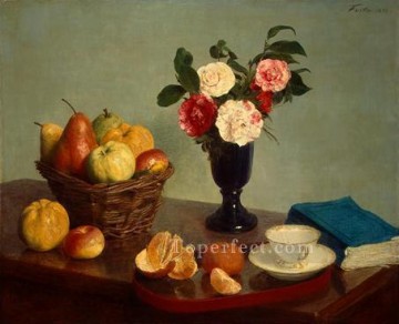 フラワーズ Painting - 静物画 1866 アンリ・ファンタン・ラトゥールの花